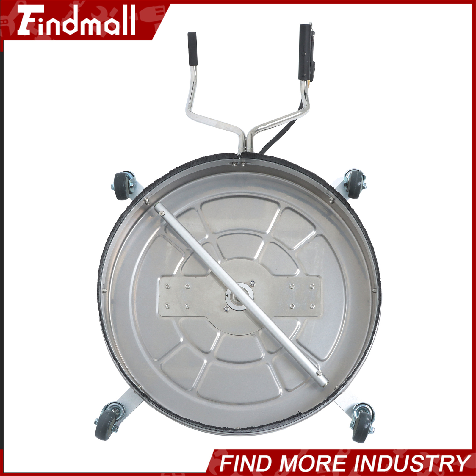 Findmall 24″ Pressure Washer Surface Cleaner w/ Handles & Wheels Quick Connect
