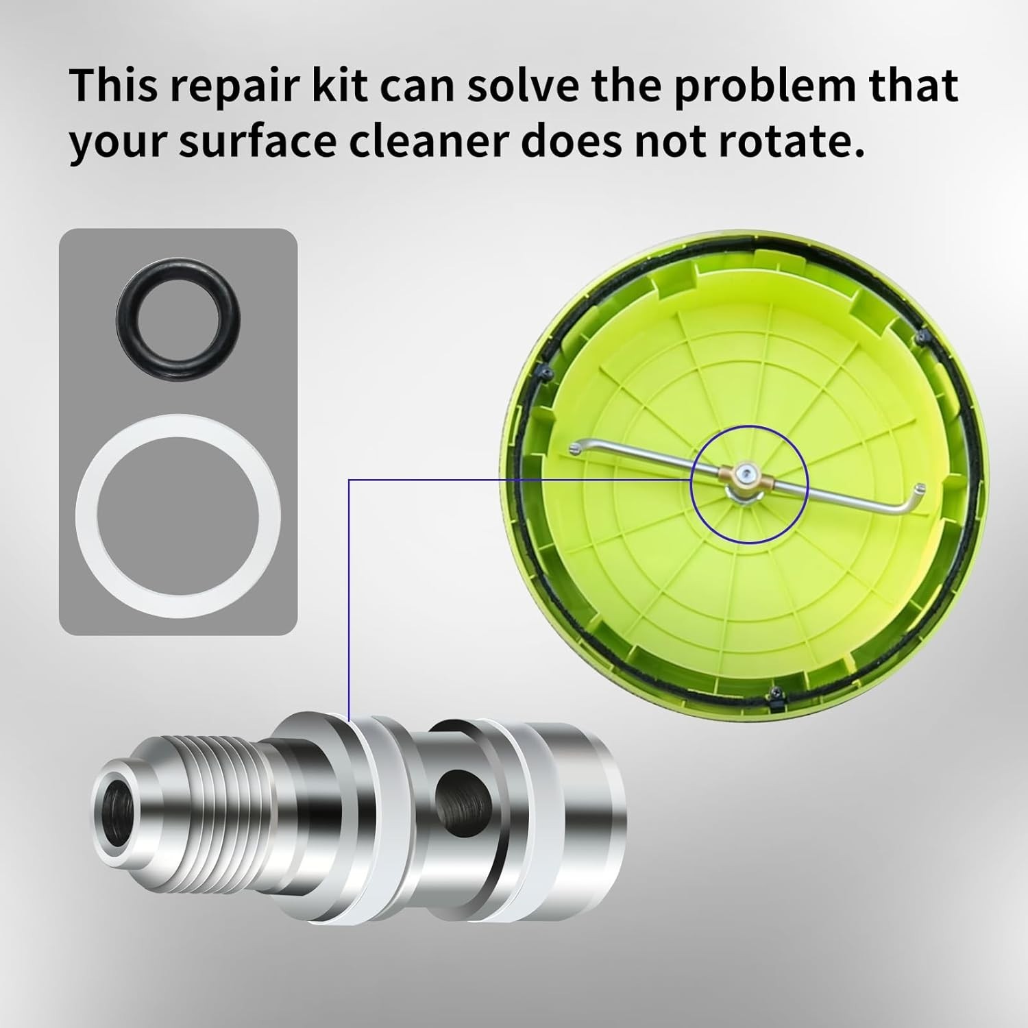 Battery Powered Rotary Flat Surface Cleaner Repair Kit – 12″ to 14″ Compatible
