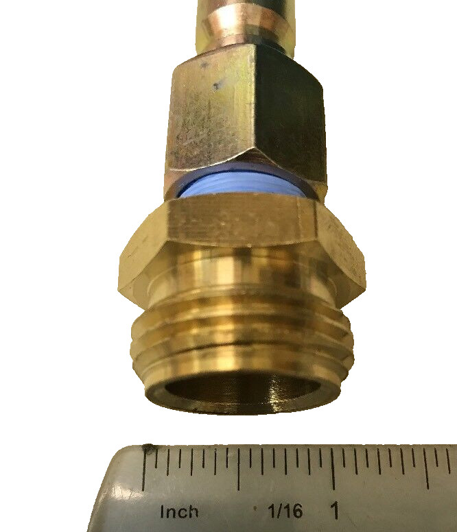Male Garden Hose Fitting 3/4 MGH To 3/8 Pressure Washer Plug Adapter