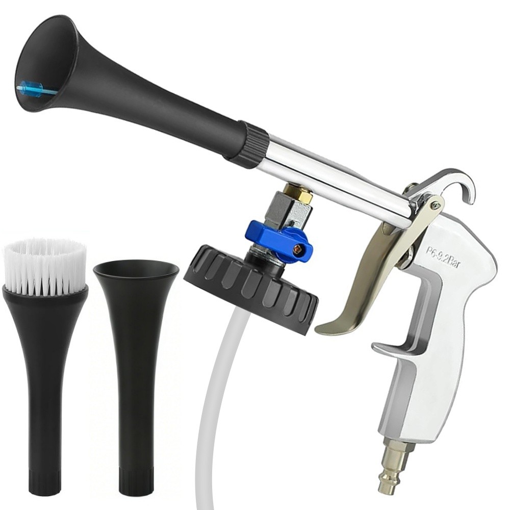 Car Cleaning Gun High Pressure Air Pulse Surface Interior Exterior Cleaner Tool