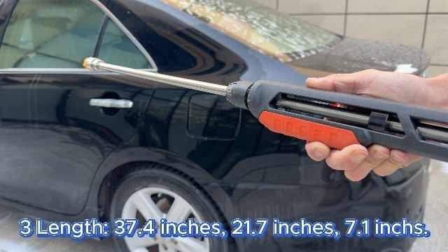 FIXFANS Pressure Washer Gun Kit with Wand, 5 Nozzle Tips, M22, Quick Connect