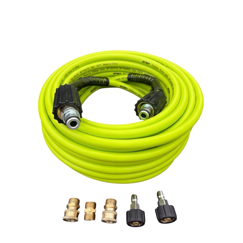Pressure Washer Hose 1/4” 50 Ft for Ryobi Greenworks 3600 PSI Power Washer