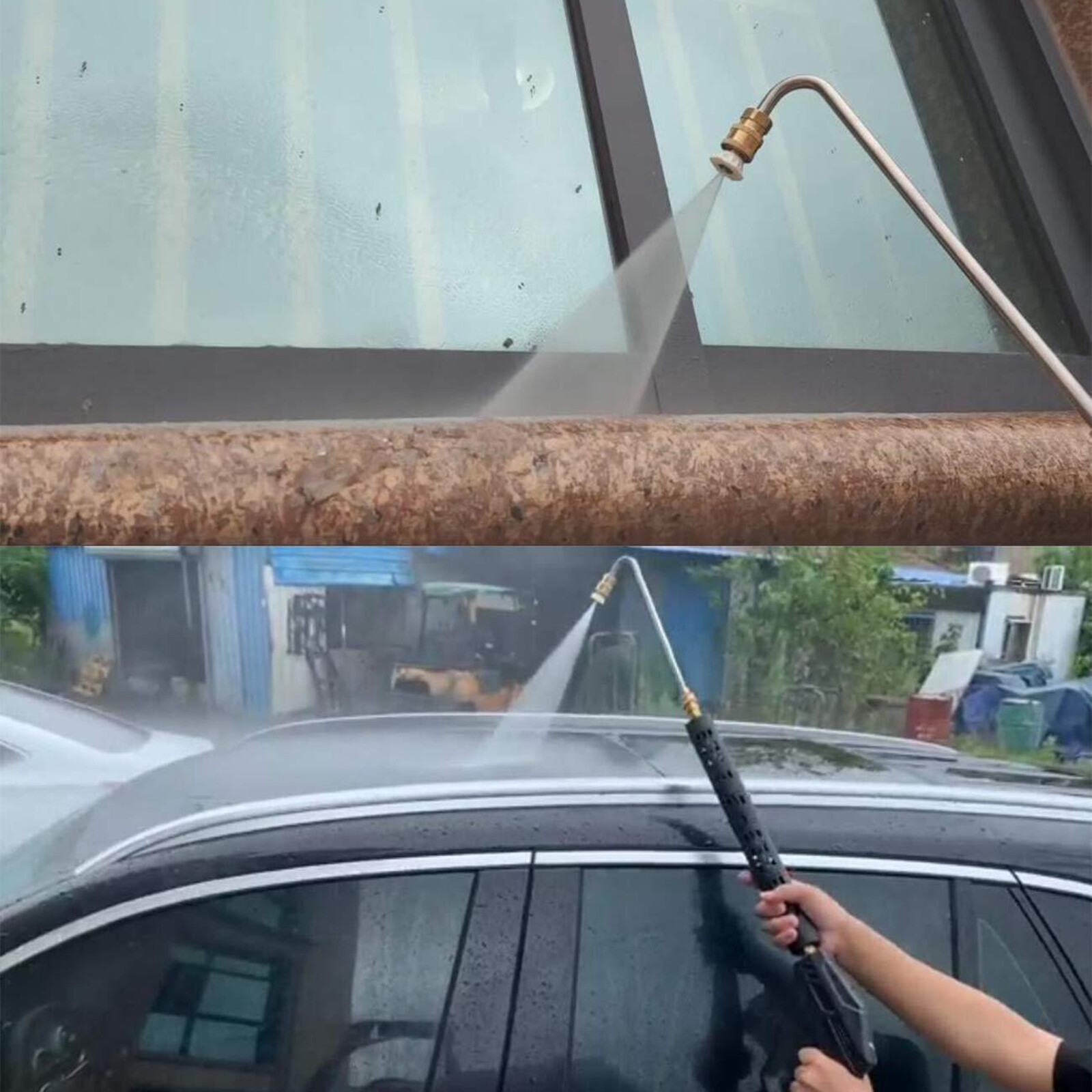 Pressure Washer Gutter Cleaner Attachment, Stainless Steel Angled Extension C5K0
