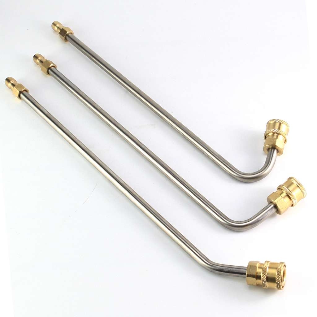 High Pressure Washer Gutter Cleaner Rod Nozzle For Lance Wand 1/4 Quick Connect