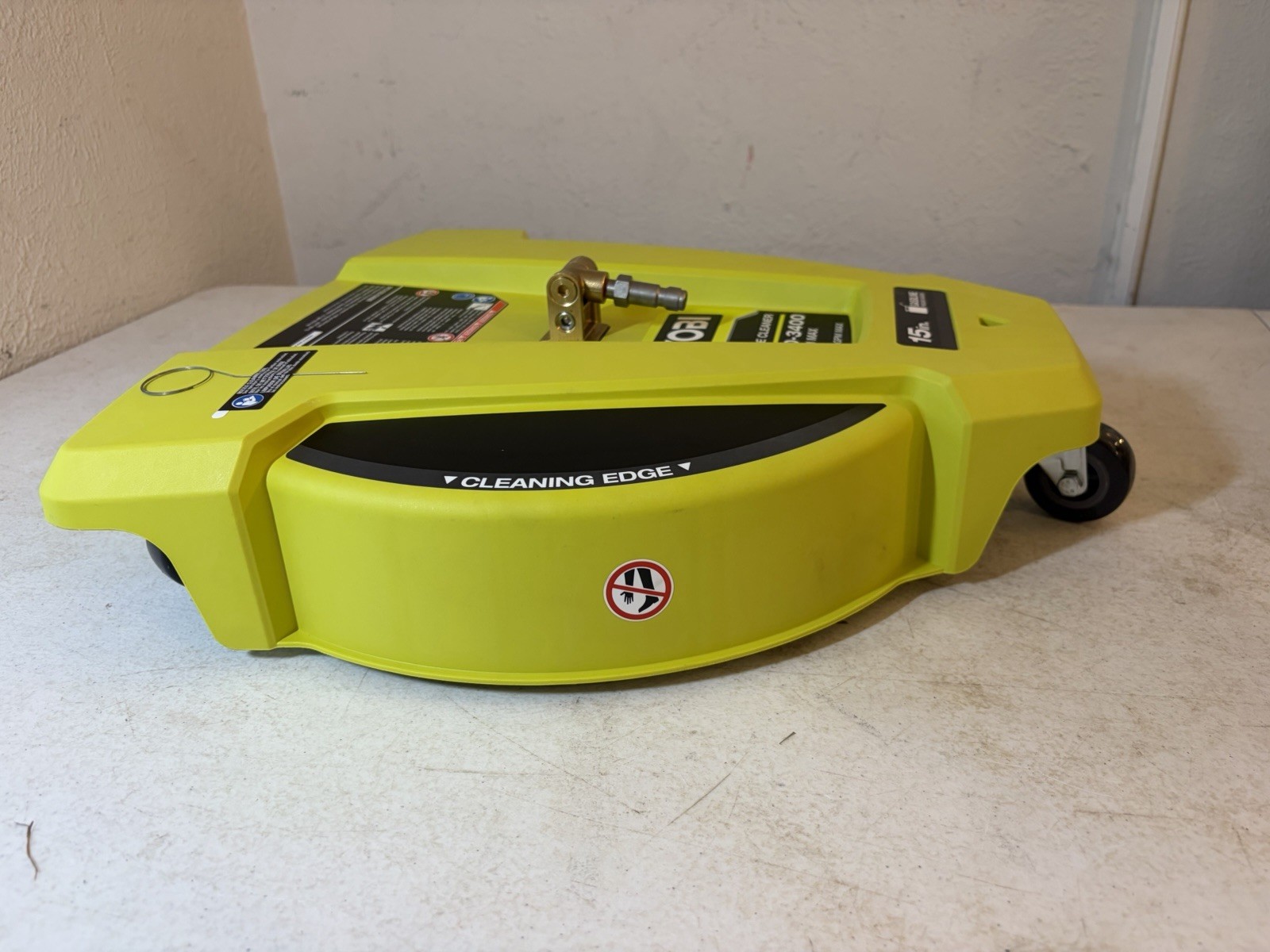 RYOBI 15 in. 3400PSI Gas Pressure Washer Surface Cleaner W/ wheels RY31SC15
