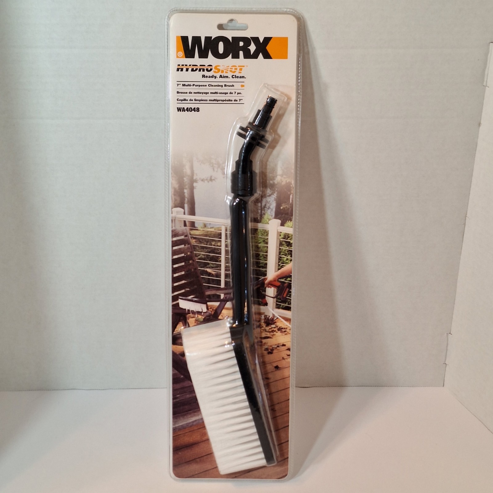 WORX WA4048 Hydroshot Accessory Multi-Purpose 7 Inch Cleaning Brush New In FSP