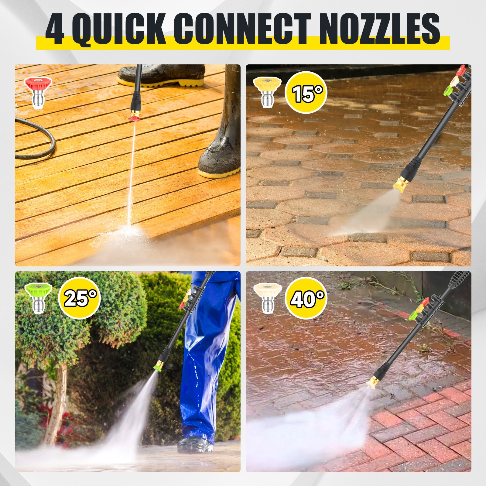 Acquax 4200PSI Electric High Pressure Washer 2.5GPM Portable Power Washer New