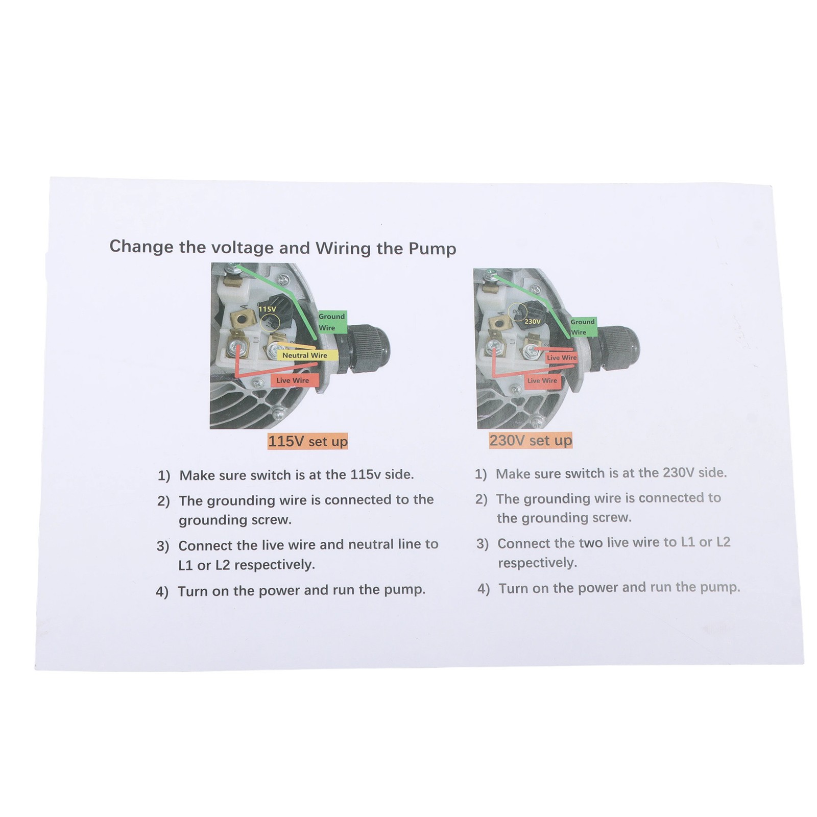 LABLT GT15 Water Well Irrigation Sprinkler Pump 1PH 115/230V Self Priming 1.5 HP