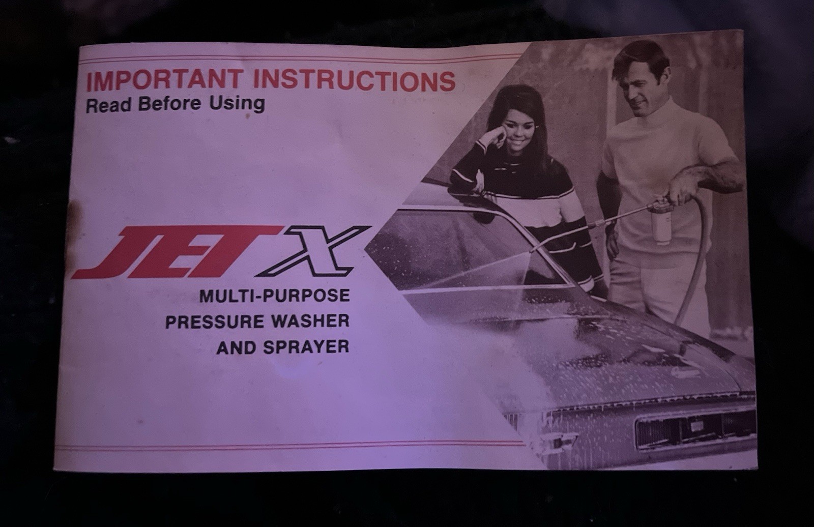 1960’s Rare Jet X Multi purpose Pressure washer