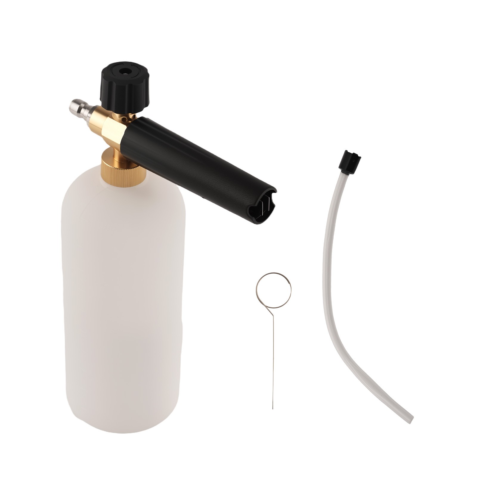 1/4″ Snow Foam Cannon Gun Car Wash Soap Lance Sprayer Pressure Washer Bottle