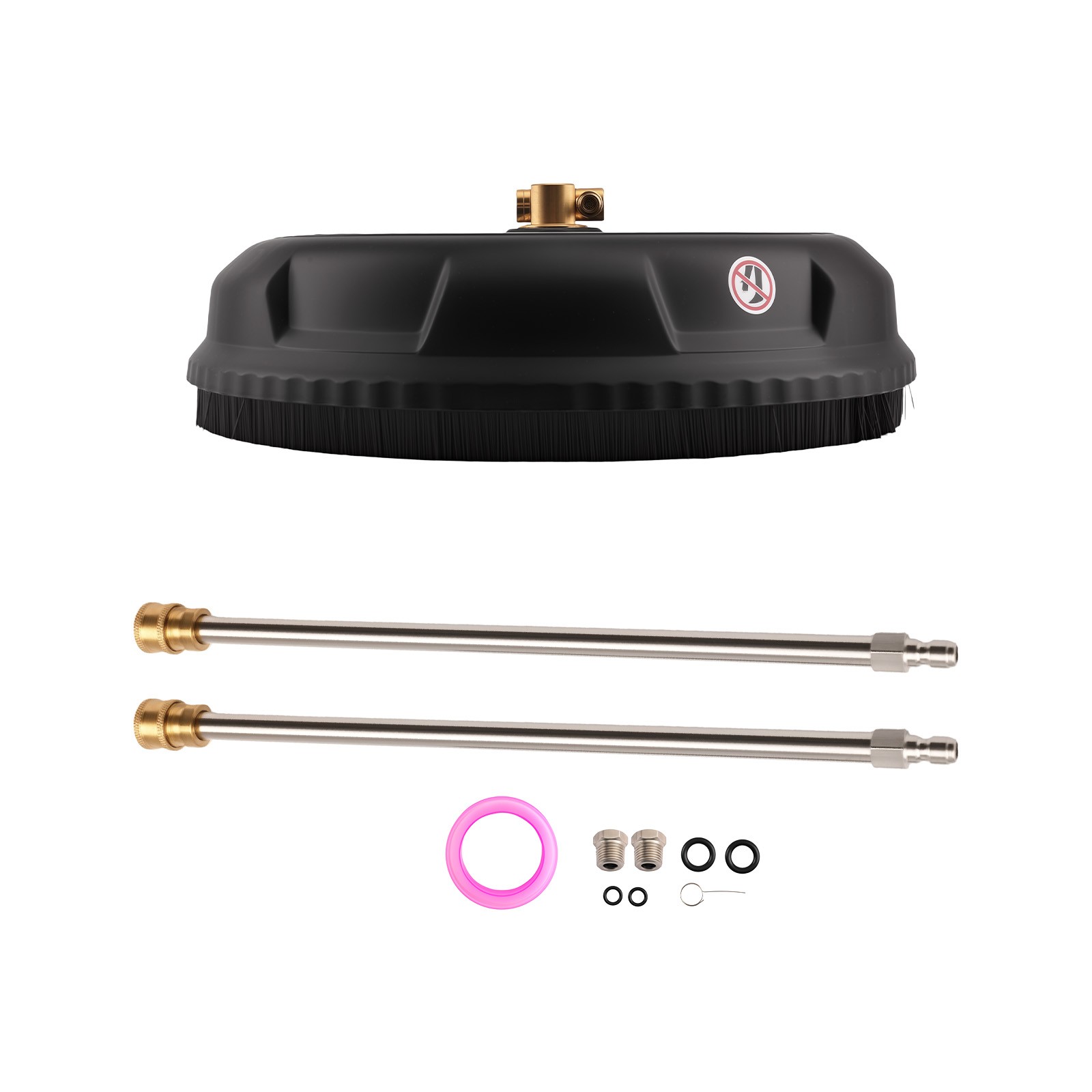 15″ High Pressure Surface Cleaner 4000 PSI + 2 Extension Wands for Washer