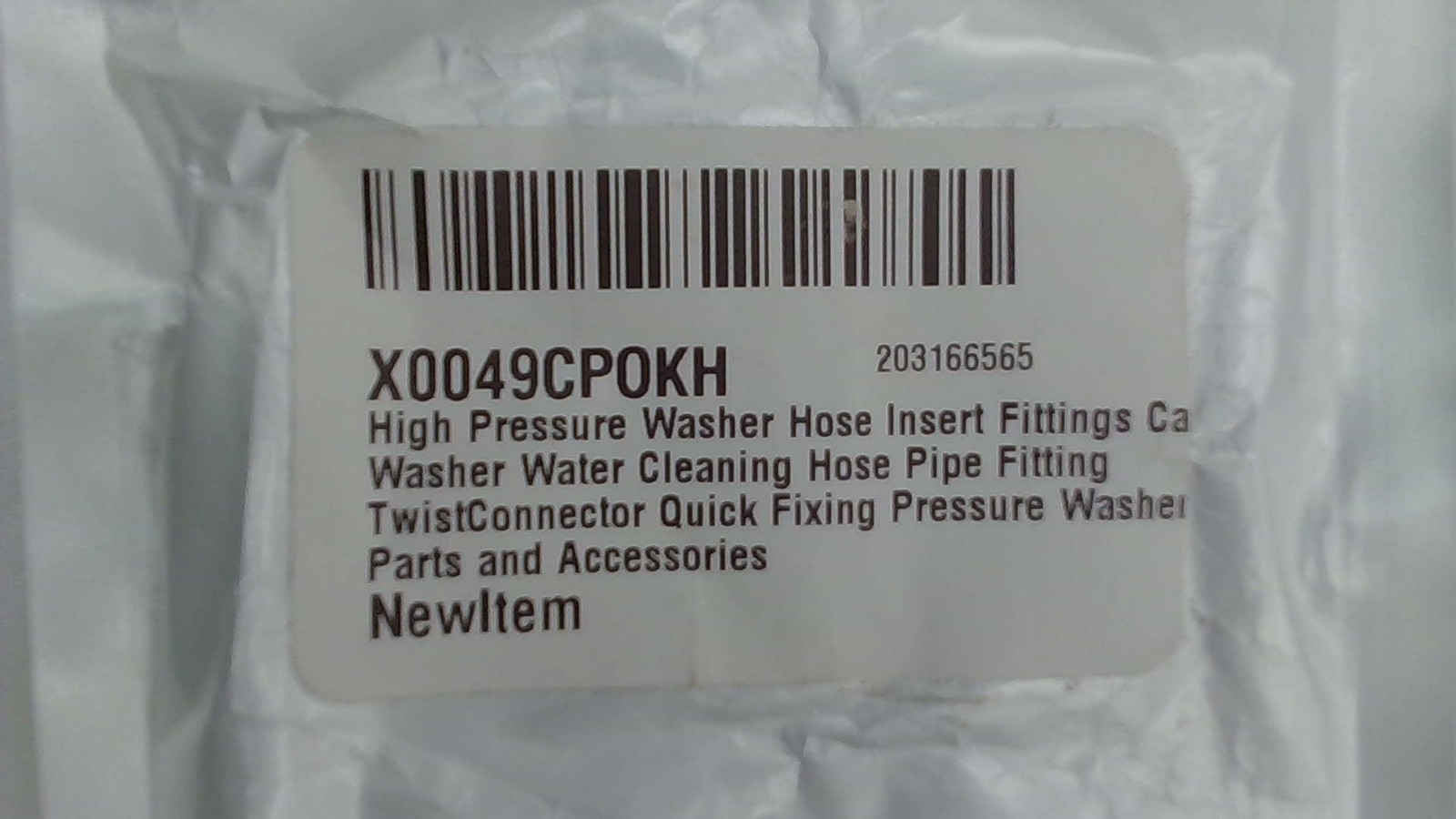 High Pressure Washer Hose Insert Fittings Car Washer Water Cleaning Hose Pipe