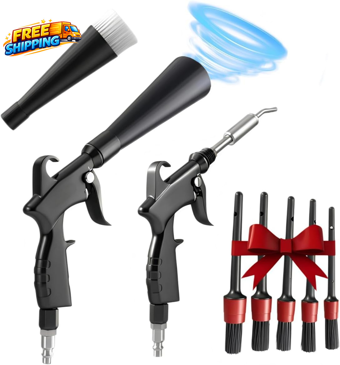 Tornado Detailing Car Cleaning Gun with Metal Nozzle Interior Drying Air Gun