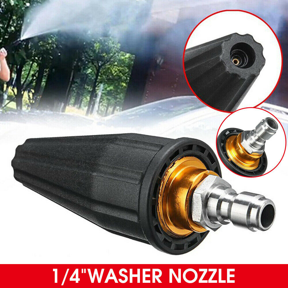 4.0GPM High Pressure Washer Rotating Turbo Nozzle Spray Tip 4000PSI 1/4″ Quick