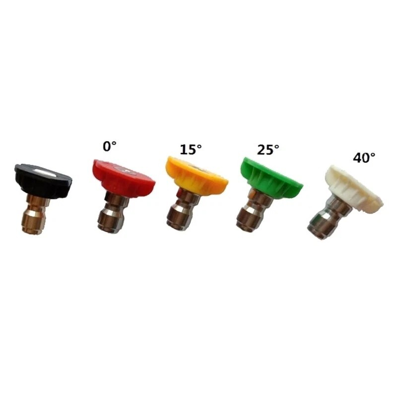 5pcs Car Wash High Pressure Water Guns Jet Clean Sprinkler Sprayer Nozzles Tips