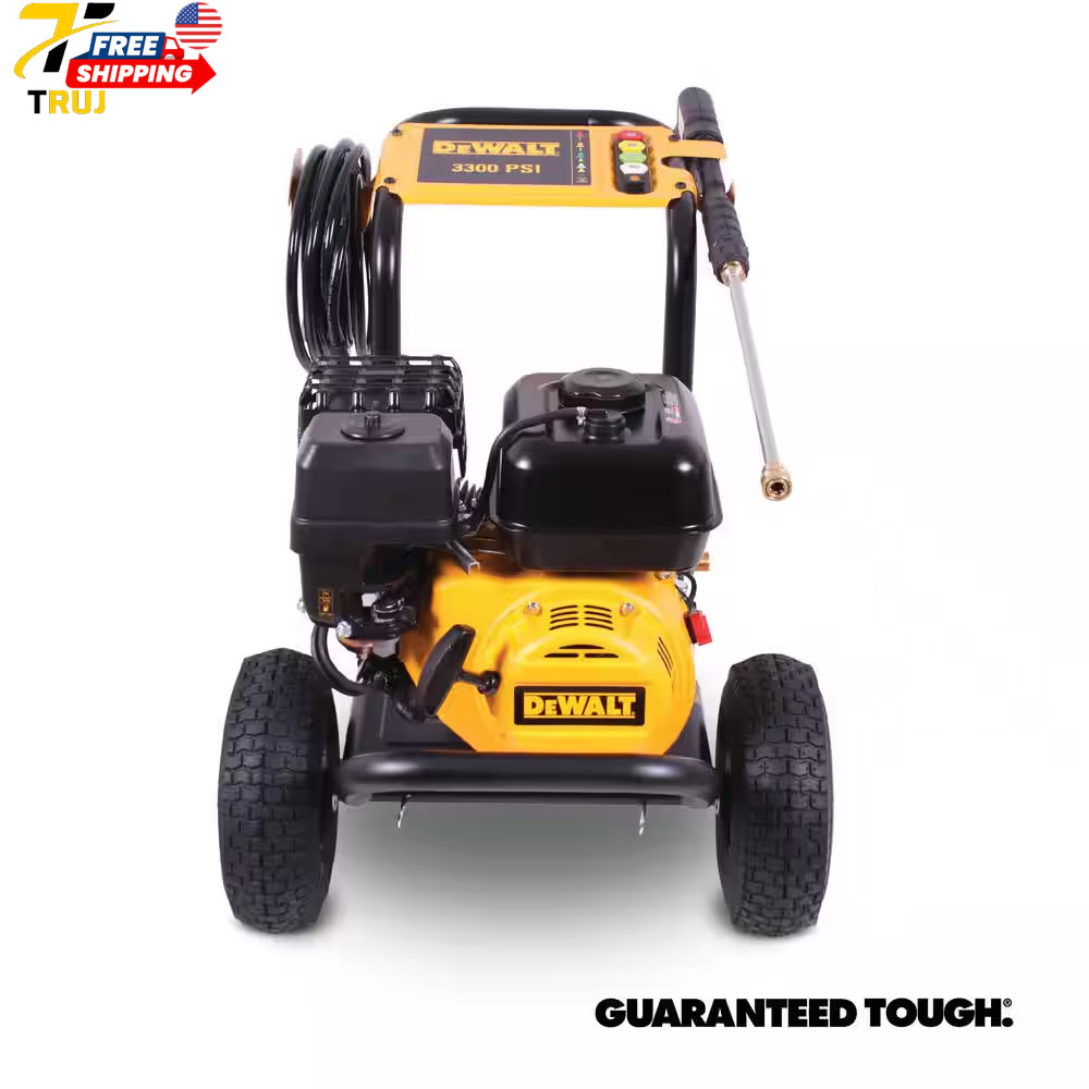 3300 PSI 2.4 GPM Cold Water Gas Pressure Washer with 208Cc Engine