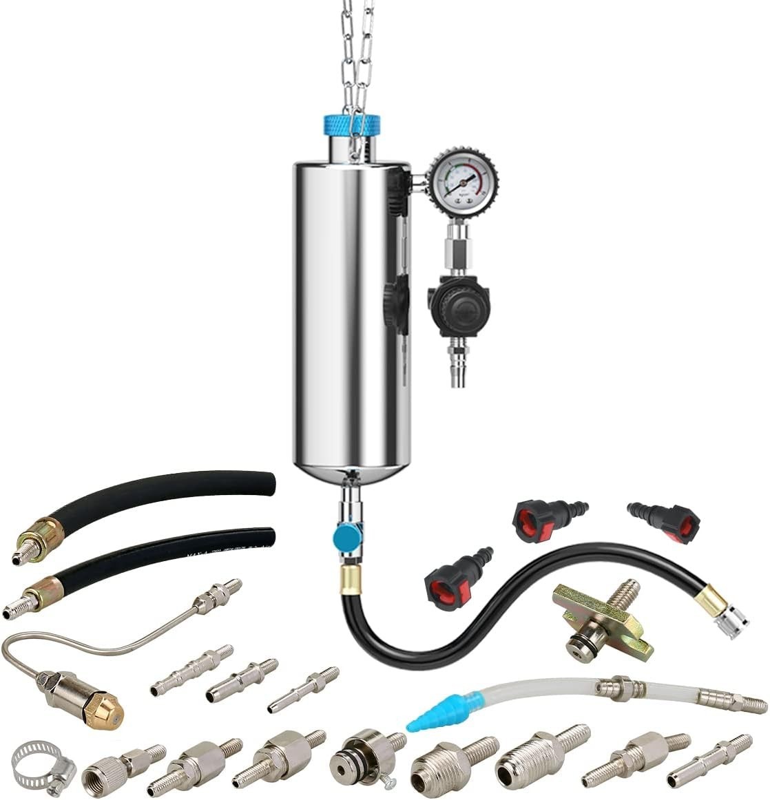 Fuel Injector Cleaner Tool Kit 1000ML 150PSI Disassembly-Free Fuel Injection …