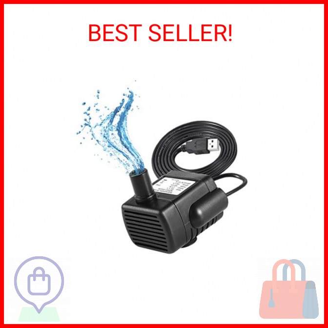LEDGLE Mini USB Fountain Pump Compact Submersible Pumps Efficient 5V Water Pump