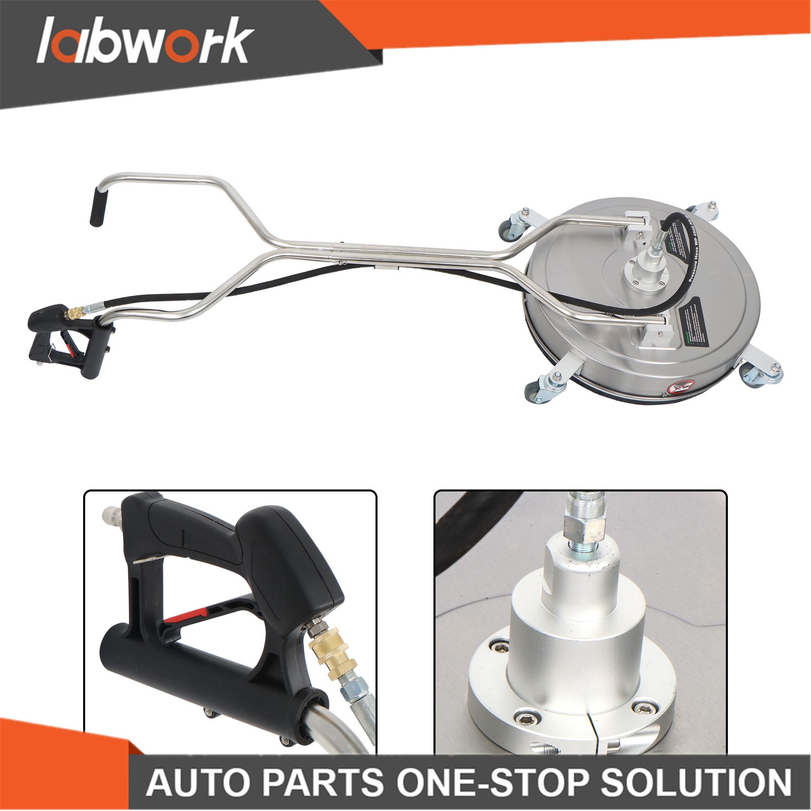 Labwork 20 Inch Pressure Washer Surface Cleaner Dual Handles 6000PSI Washer