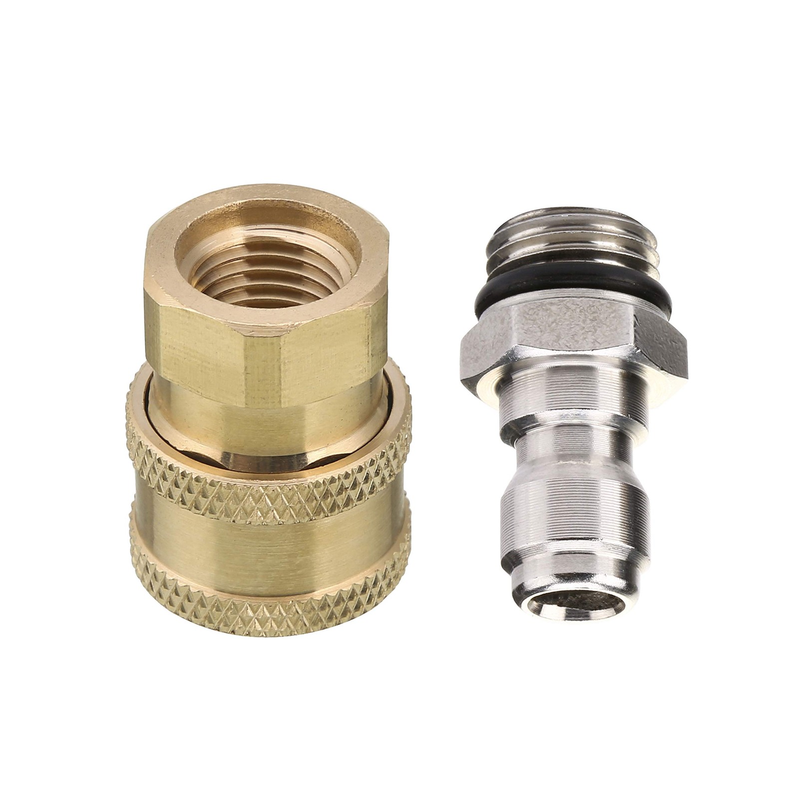 Pressure Washer Adapter Set 1/4 Inch Quick Disconnect Kit 5000 PSI Hose Parts