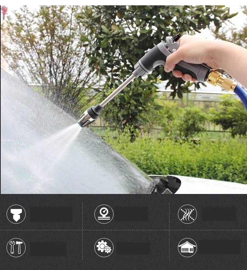 High Pressure Garden Water Spray Gun Hose Nozzle Car Wash Tool