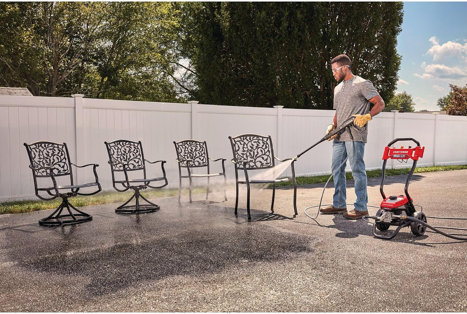CRAFTSMAN Electric Pressure Washer, Cold Water, 1900 -PSI, 1.2-GPM, Corded (CMEP