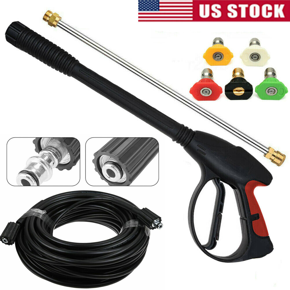 4000PSI High Pressure Washer Spray Gun Car Power Wand / Lance Nozzle / Hose Kit