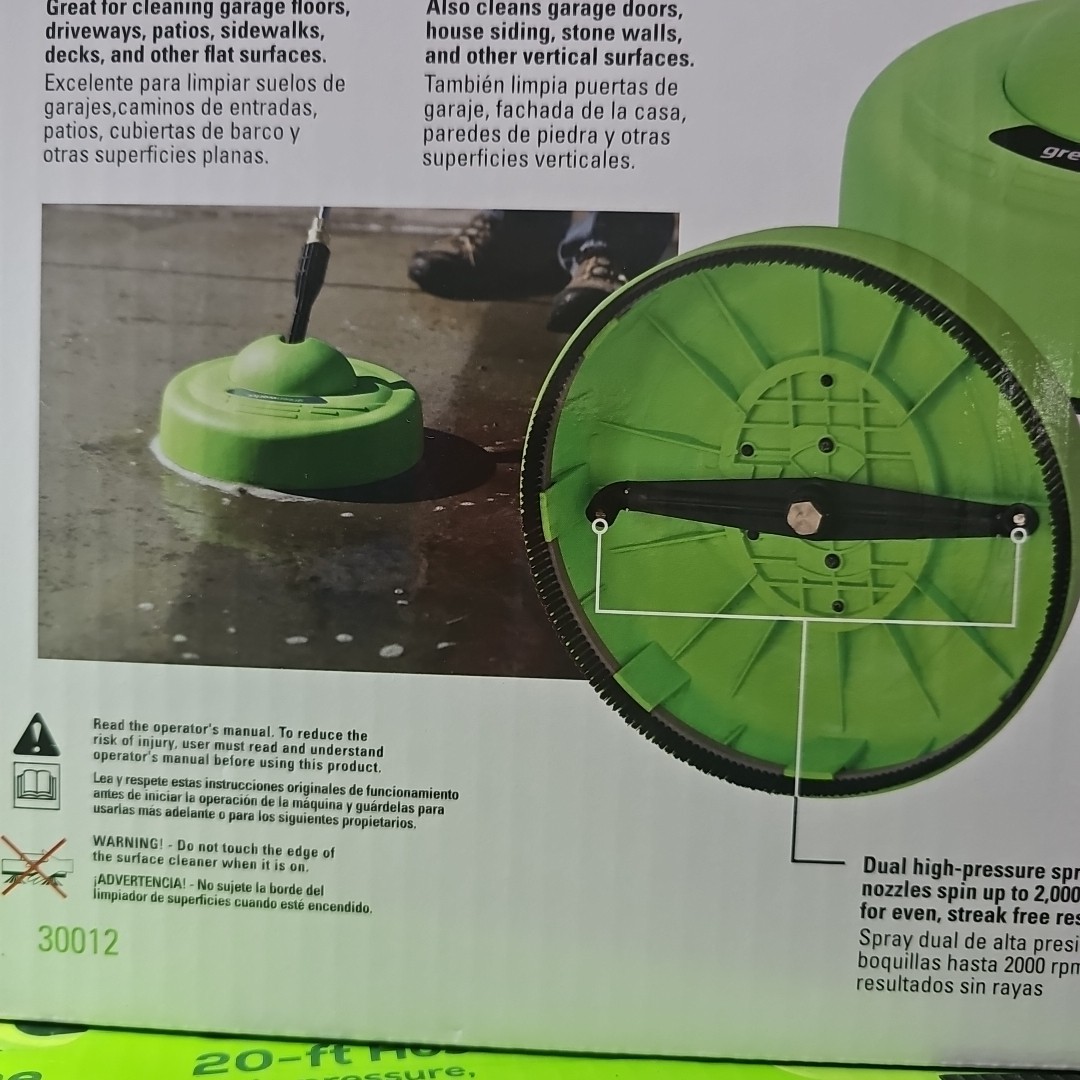 Greenworks-11 inch Surface Cleaner Universal Pressure Washer Attachment-30012