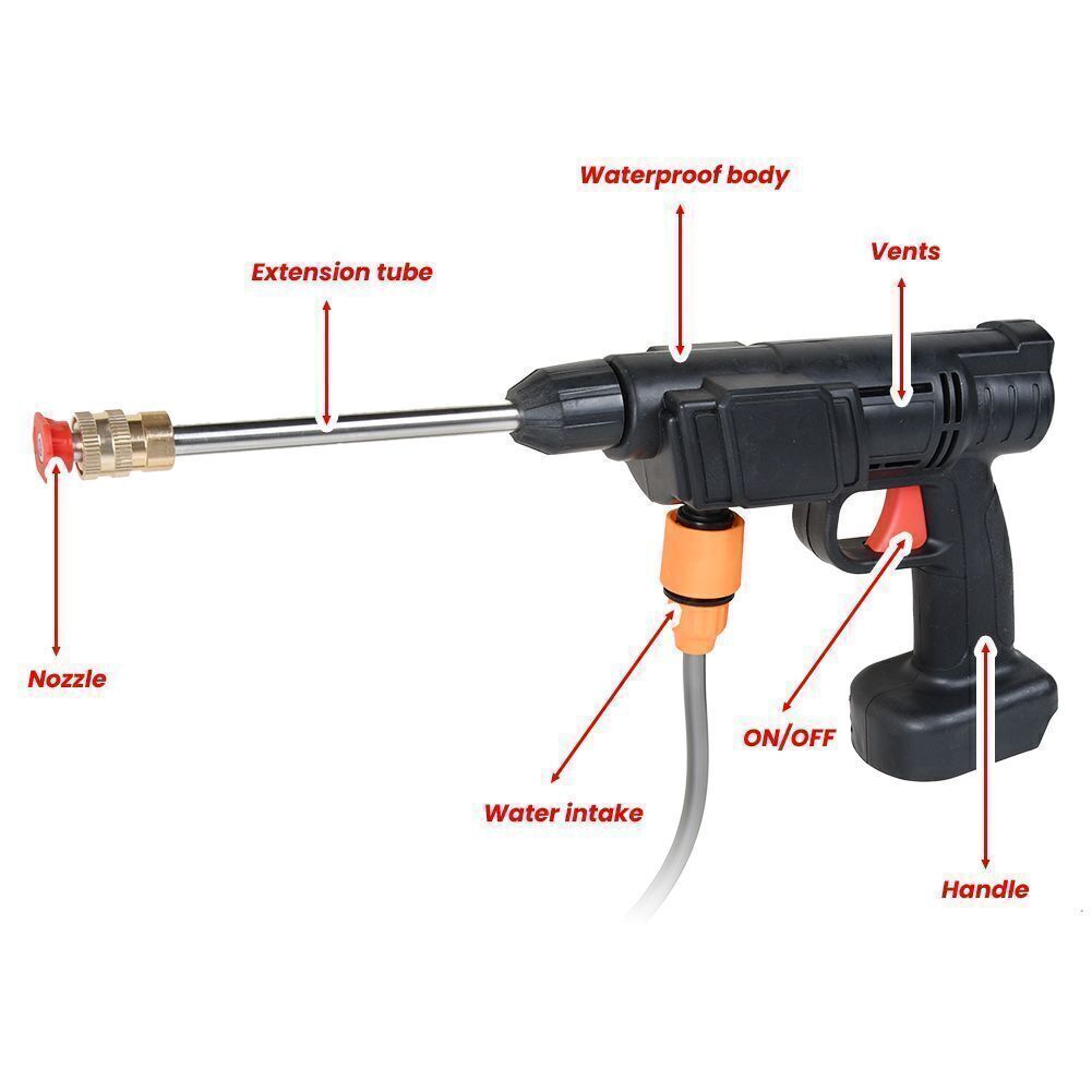 For Makita 18V Cordless Pressure Washer Portable Spray Gun Washer Water Pressure