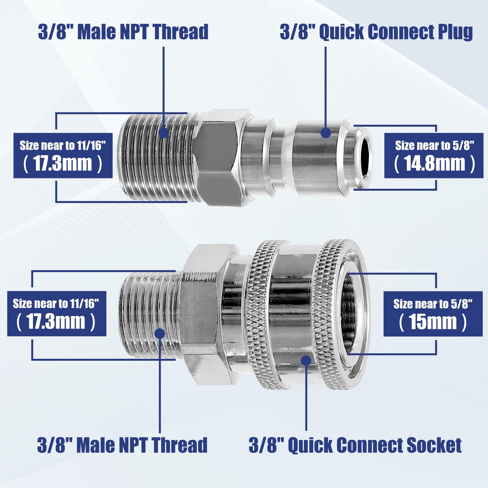 High Pressure Washer Ball Valve Kit 3/8″ Quick Connect Ball Valve For Power Wash