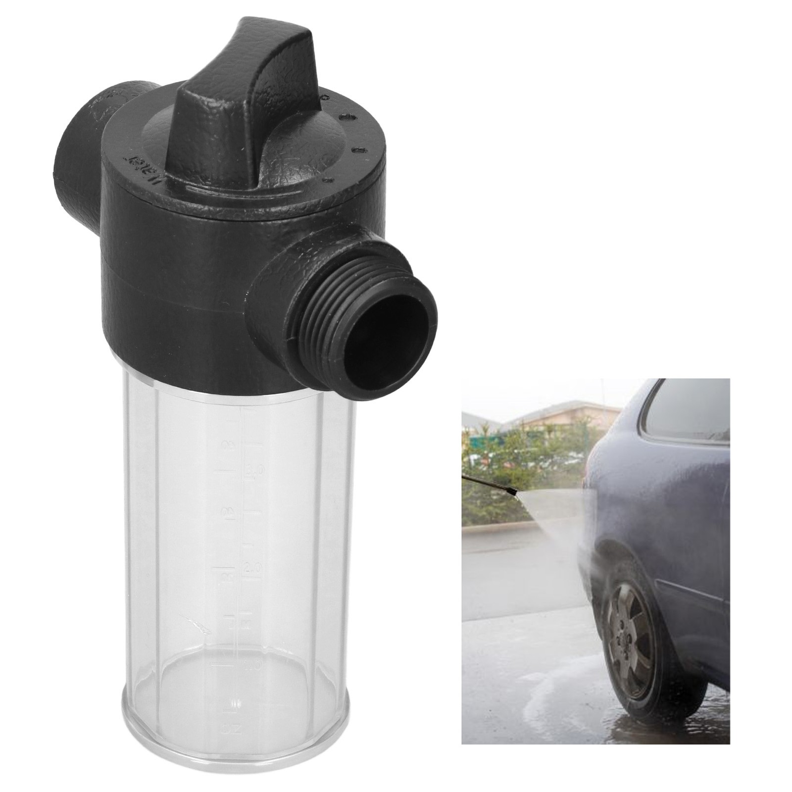 Water Foam Bottle Hose Car Washing Foamer Pot Tank Wash Accessories 100ML