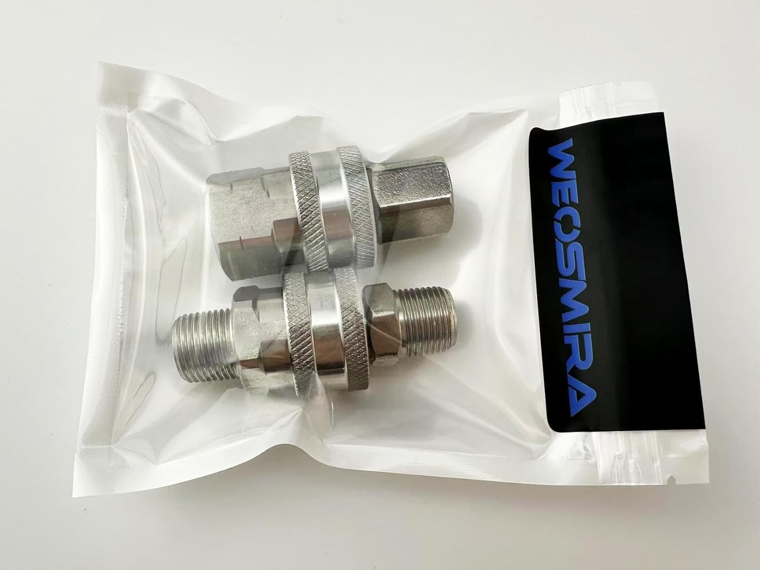 2 Sets 3/8 Inch Pressure Washer Coupler, Stainless Steel,Quick Connect Plug Male