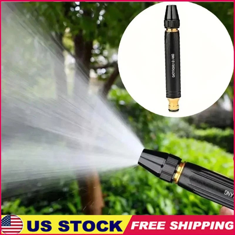 High Pressure Water Spray Gun Nozzle Garden Hose Pipe Lawn Home Car Wash Tool
