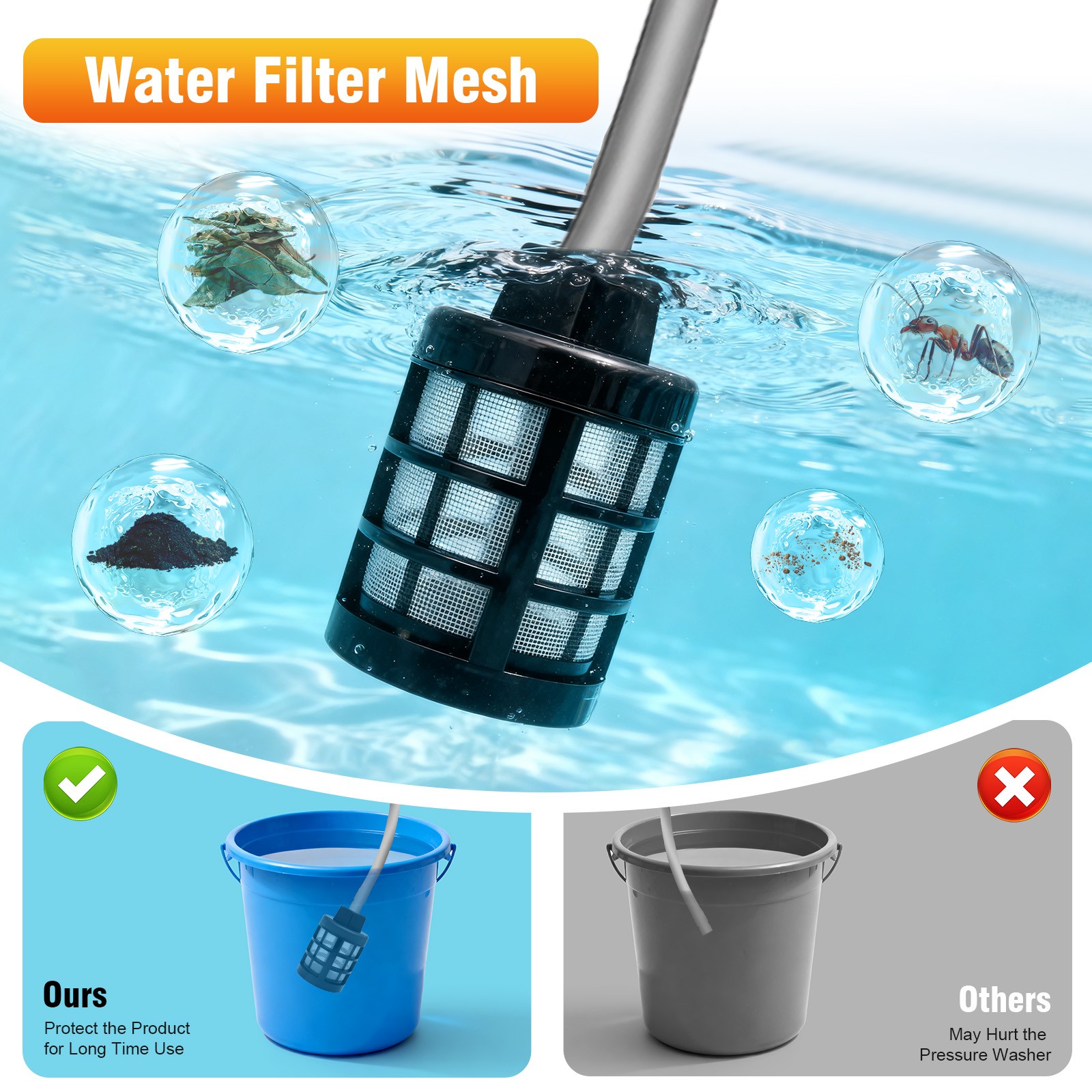 Cordless Electric High Pressure Water Spray Car Gun 900PSI Portable Washer Clean