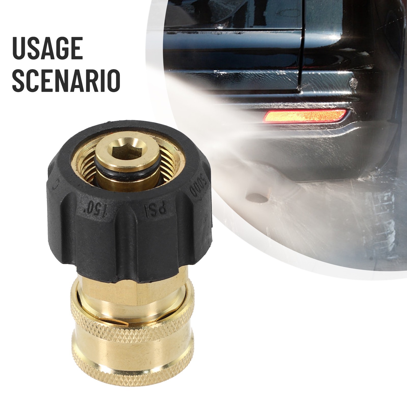 Pressure Washer Hose Connecter Adapters 1/4 3/8 Quick Connect To M22 14 15