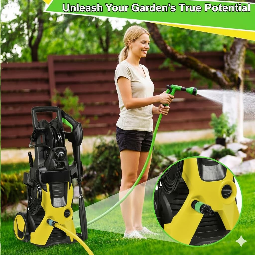 Green Pressure Washer Quick Connect Garden Hose Adapter For Karcher 2 Pack