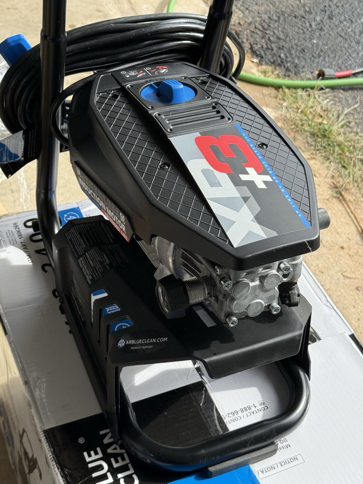 AR Blue Clean XP3-2400 PSI 1.16 GPM 14 Amp Motor Electric Pressure Washer
