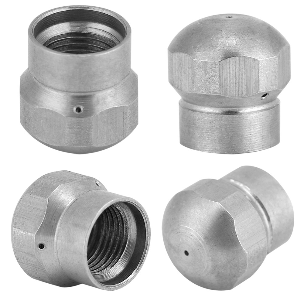 G1/8” High Pressure Washer Drain Hose Sewer Pipe Cleaning Nozzle With Spray