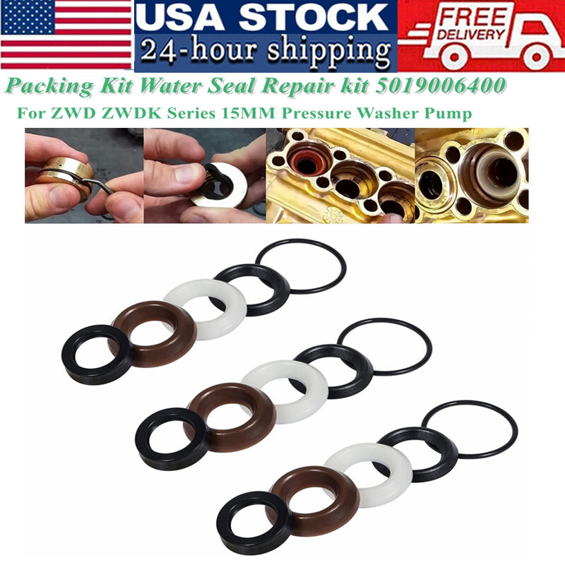 Pressure Washer Seal Kit 5019006400 for Comet Pump ZWD2530G , ZWD4030G, ZWD4040G