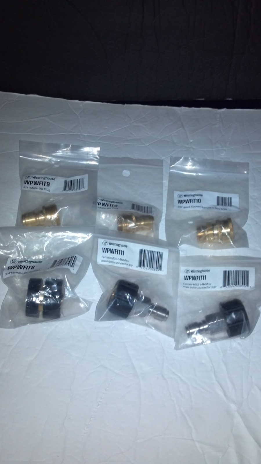 6 Piece Pressure Washer Adapter Set with Quick Disconnect Kit for High Pressure