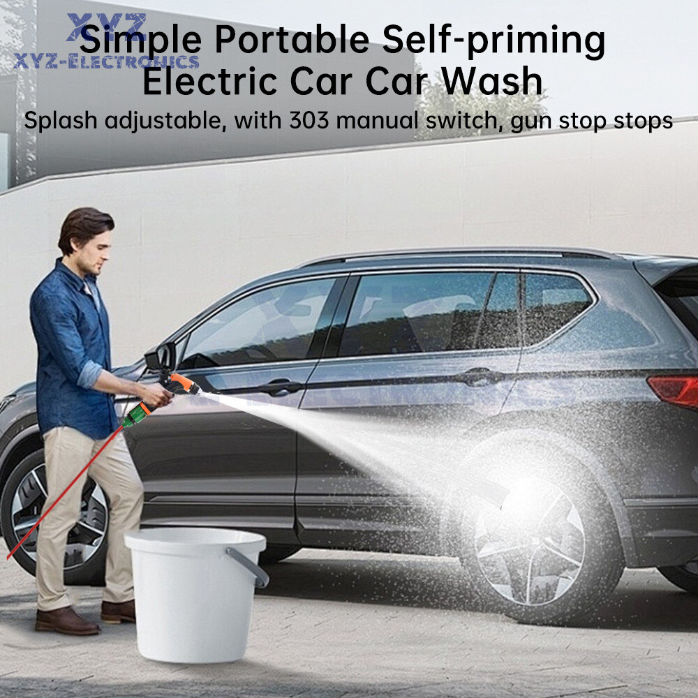 DC12V 80W High Pressure Self-Priming Car Portable Washer Water Pump Kit