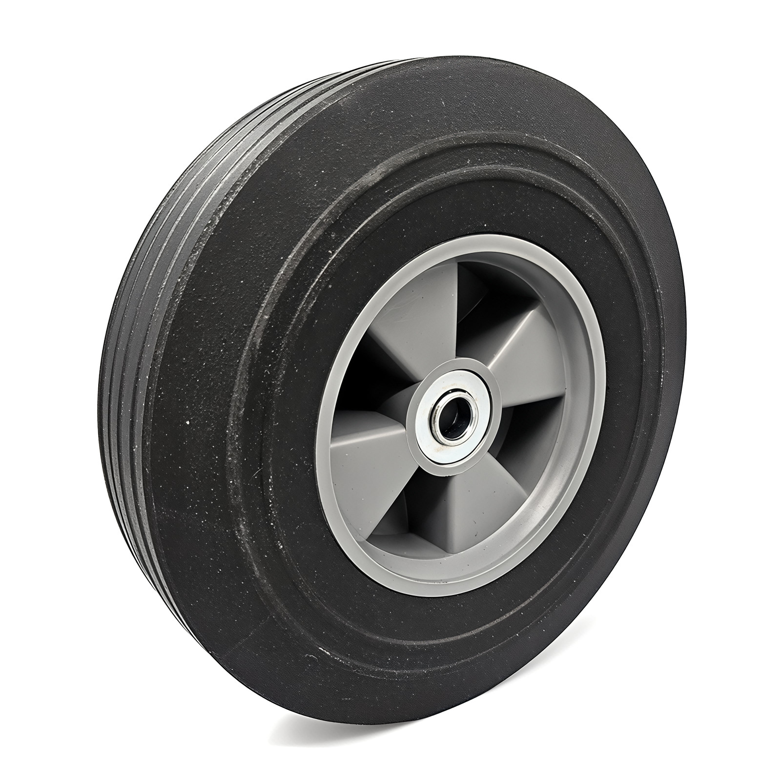 Wheel & Tire, Solid Rubber 10″ x 2-3/4″
