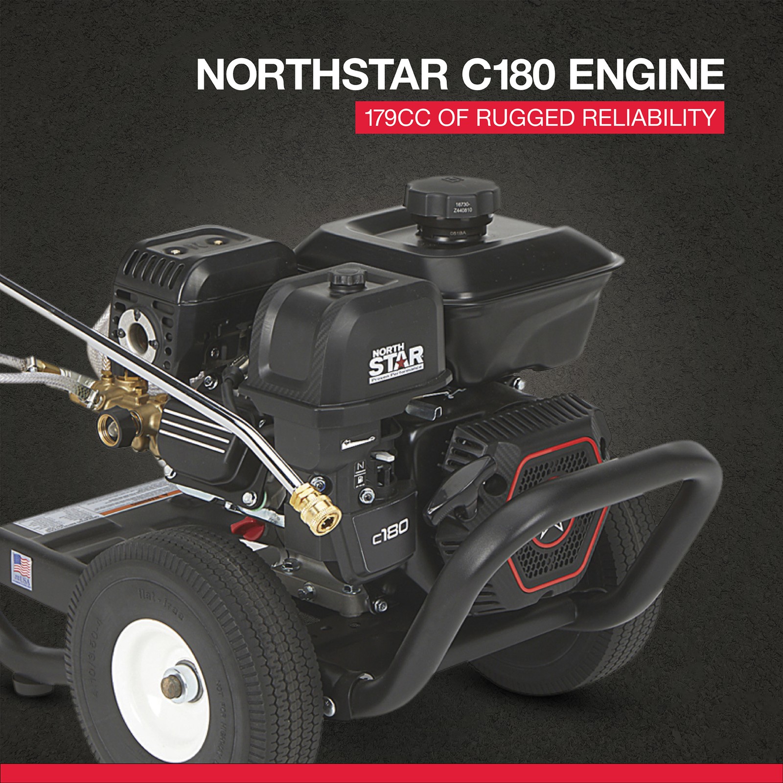 NorthStar Cold Water Pressure Washer, 3100 PSI, 2.5 GPM
