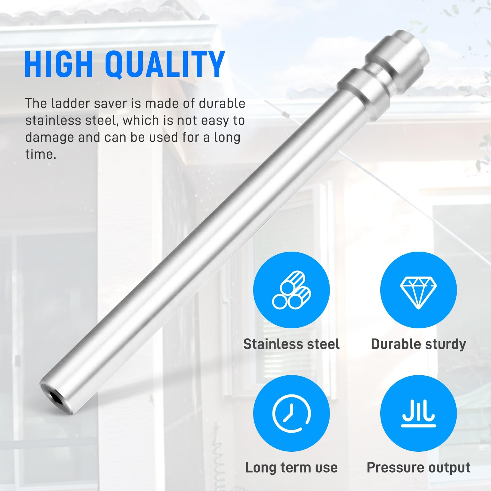 Pressure Washer Long Range Chemical Nozzle for Ladder Saver pressure washer shoo