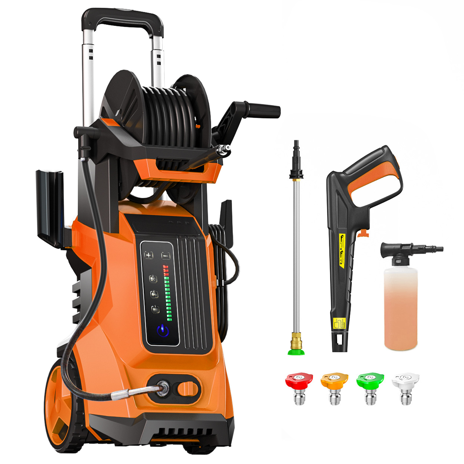 Pressure Washer 4500PSI 4.0GPM with Adj-15-Level Touch Screen For Car, Home yard