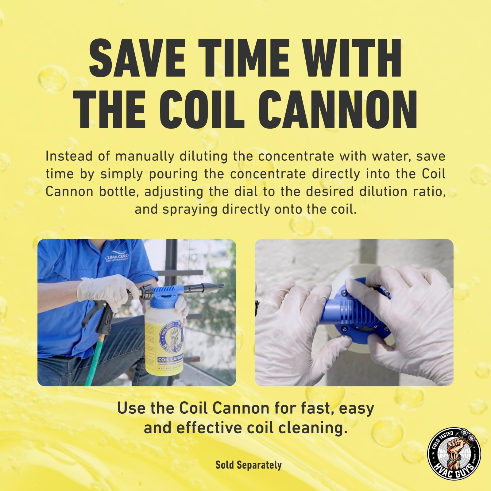 Powerful AC Coil Cleaner for Condensers & Evaporators | No Rinse, 1 Quart, 4:1 t