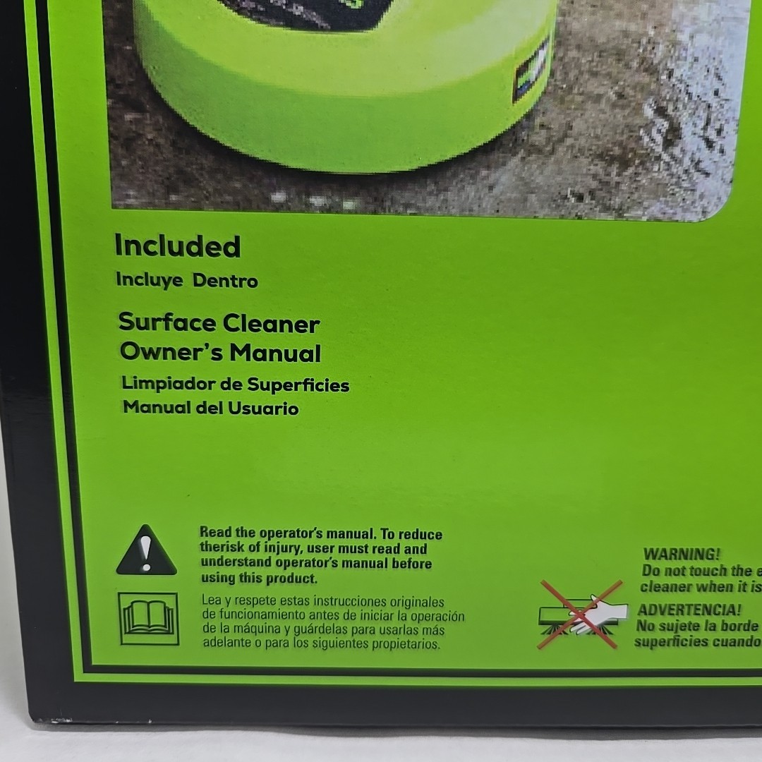 Greenworks 12″ Surface Cleaner For Electric Pressure Washer Max 2300 PSI