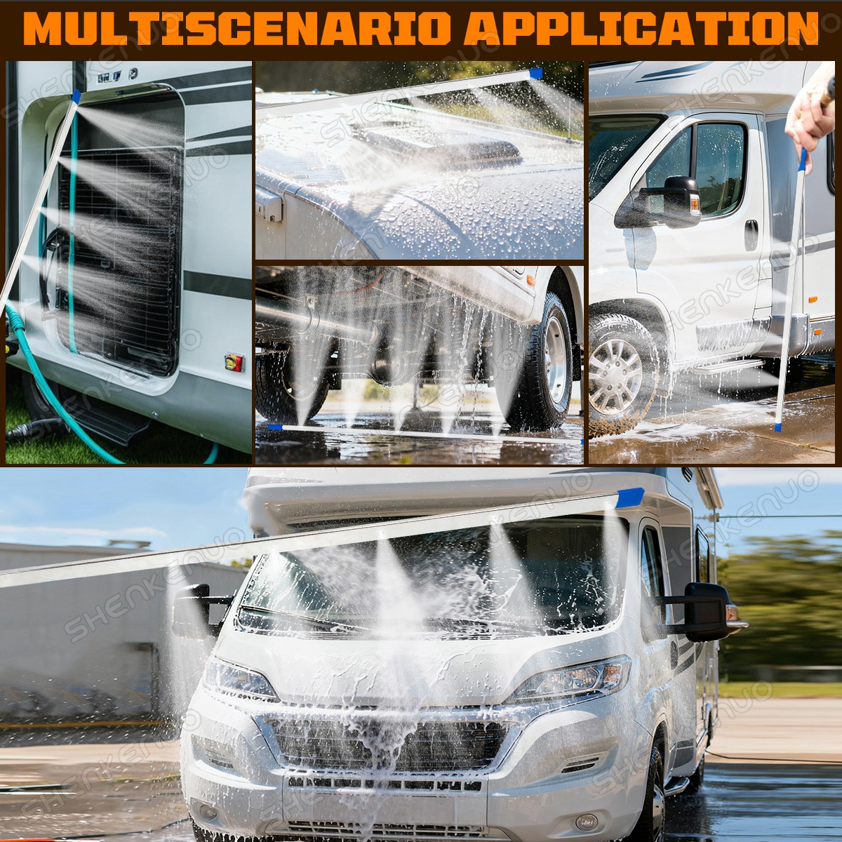 Cleaner Tool Portable Radiator Cleaning Wand Radiator Flush for Cars Trucks RVS
