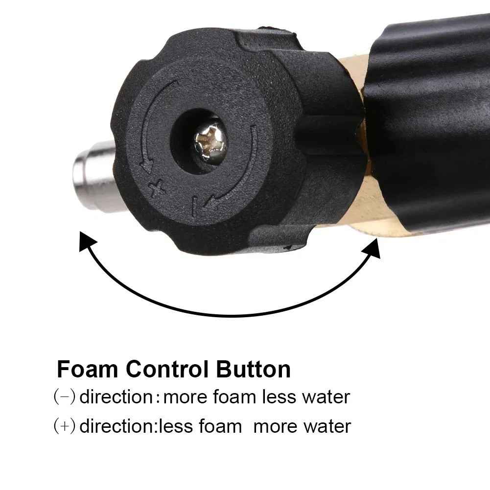 1/4″ Snow Foam Cannon Gun Car Wash Soap Lance Spray Bottle High Pressure Washer