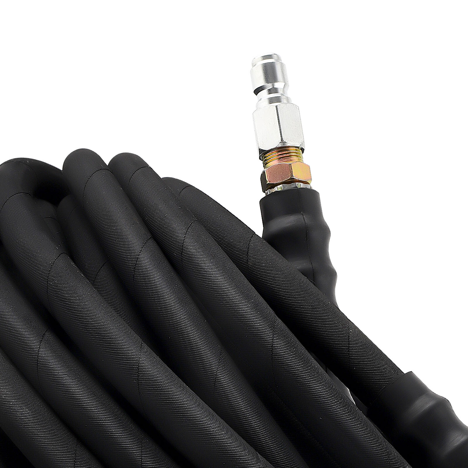 3/8In x 100ft 6000psi Pressure Washer Hose Non-Marking Leak-Proof Cold/ HighTemp